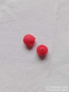 Koncovky na jehlice - tulipánky červené